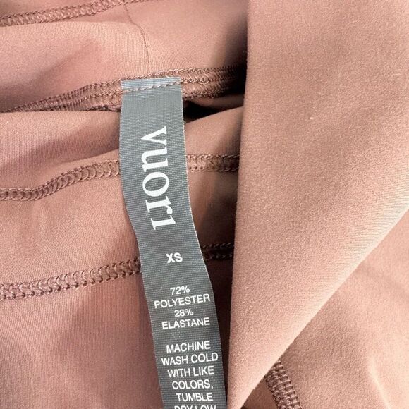 Vuori Jogger Pants Womens XS Brown Daily Leggings Drawstring Pockets Ankle Cuffs - Picture 3 of 10